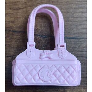 Pink Barbie Dog Carrier Doll Pet Shoulder Bag Purse Puppy Mattel Accessory Z4